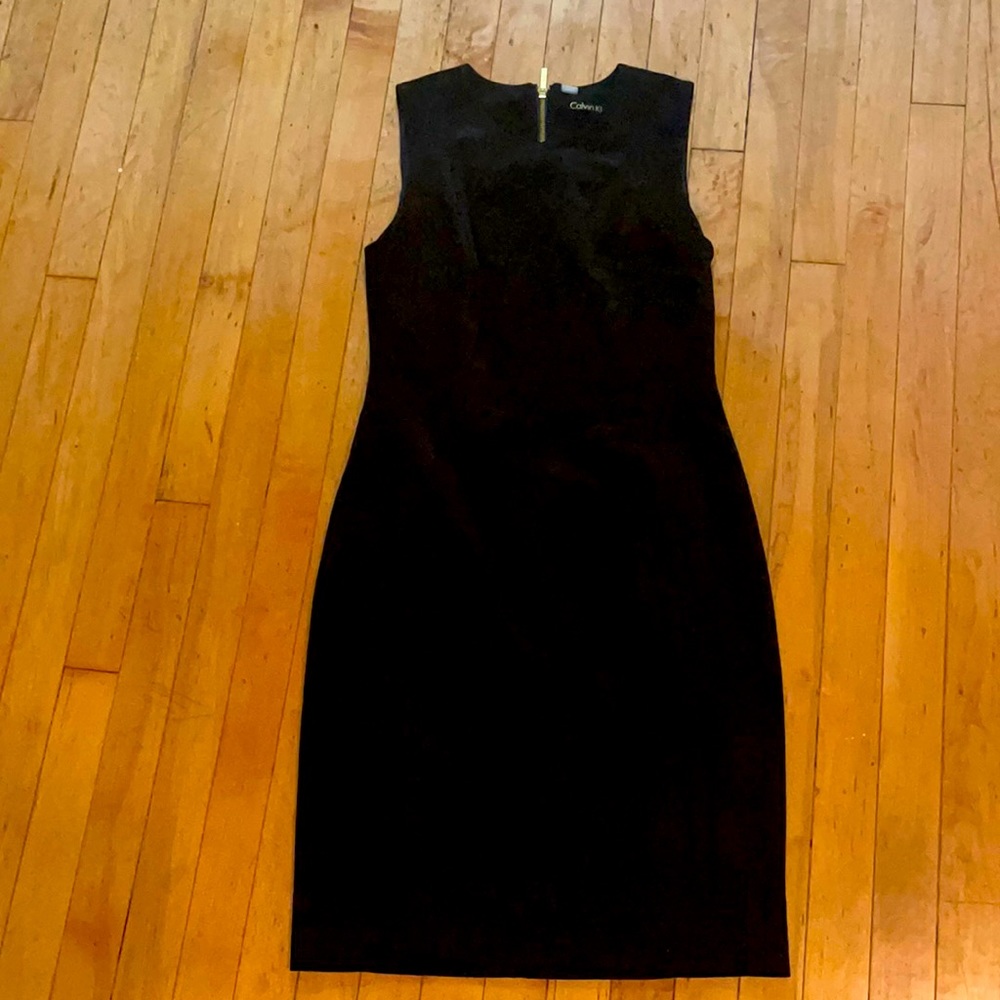 Black Suede Calvin Klein Dress